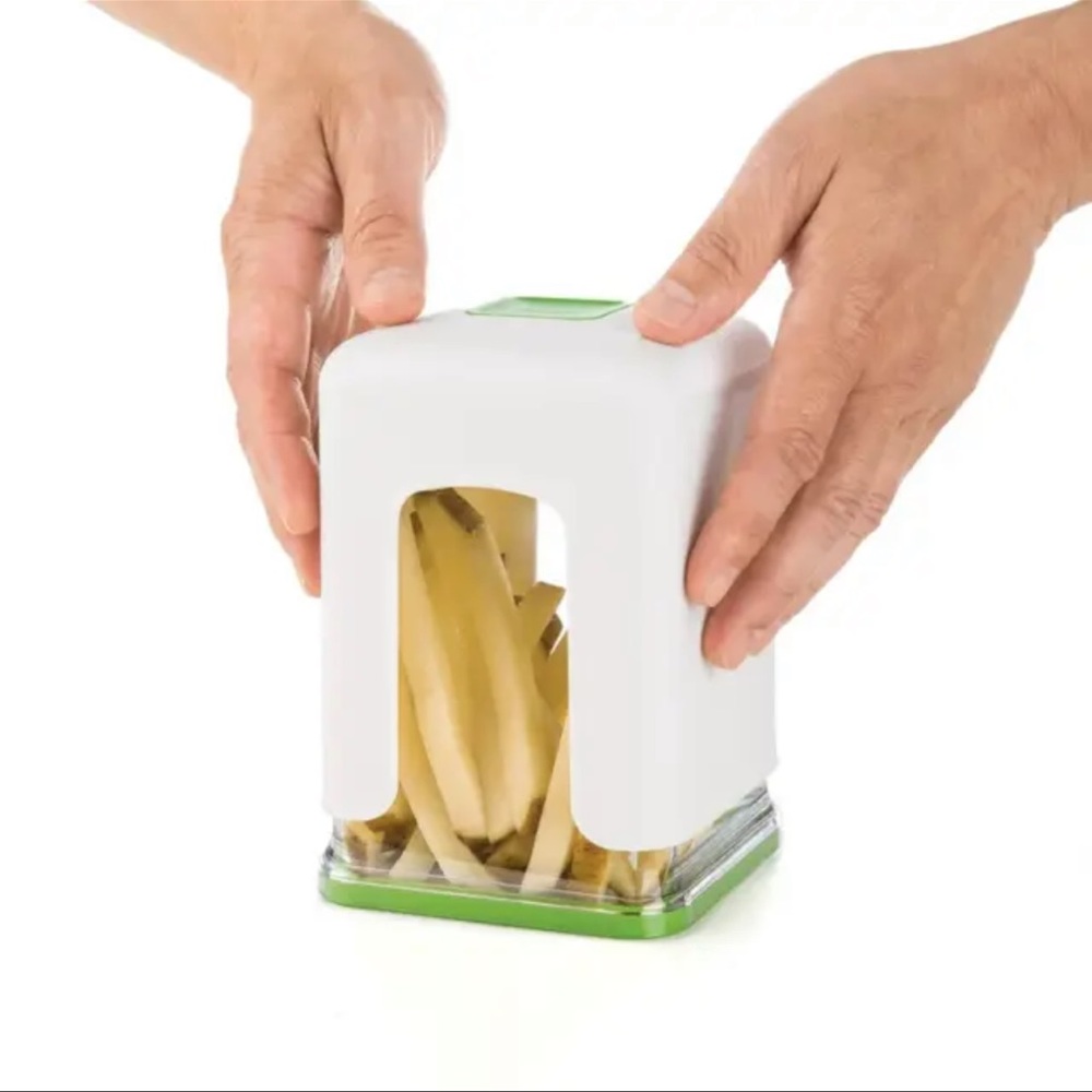 NEW Progressive International Tower French Fry Cutter, 1, White/Green - Picture 6 of 9